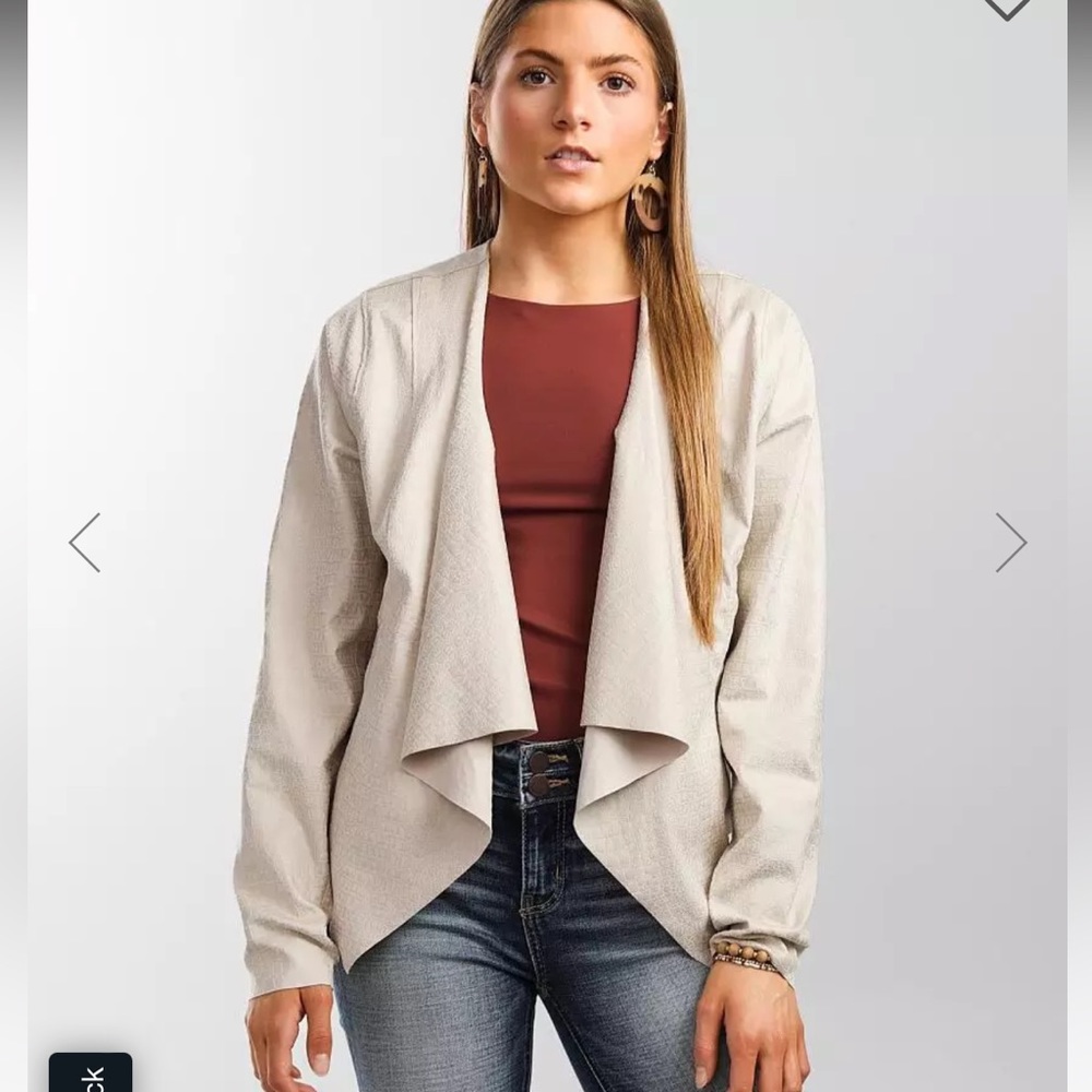 Willow & Root Snake Print Cropped Jacket